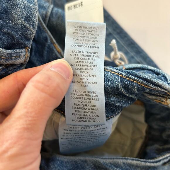 NWT Good American Womens Good Classic Blue 940 Hi-Rise Raw Hem Jean 0/25 - Picture 12 of 15